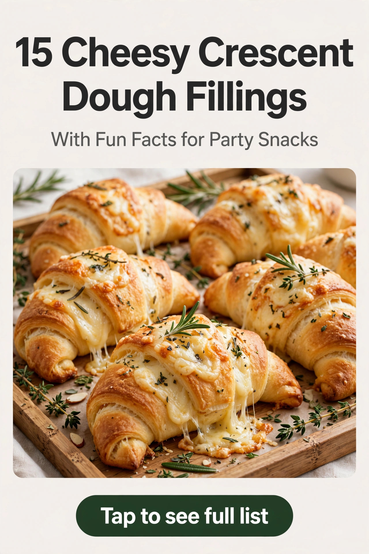 15 Cheesy Crescent Dough Fillings With Fun Facts for Party Snacks