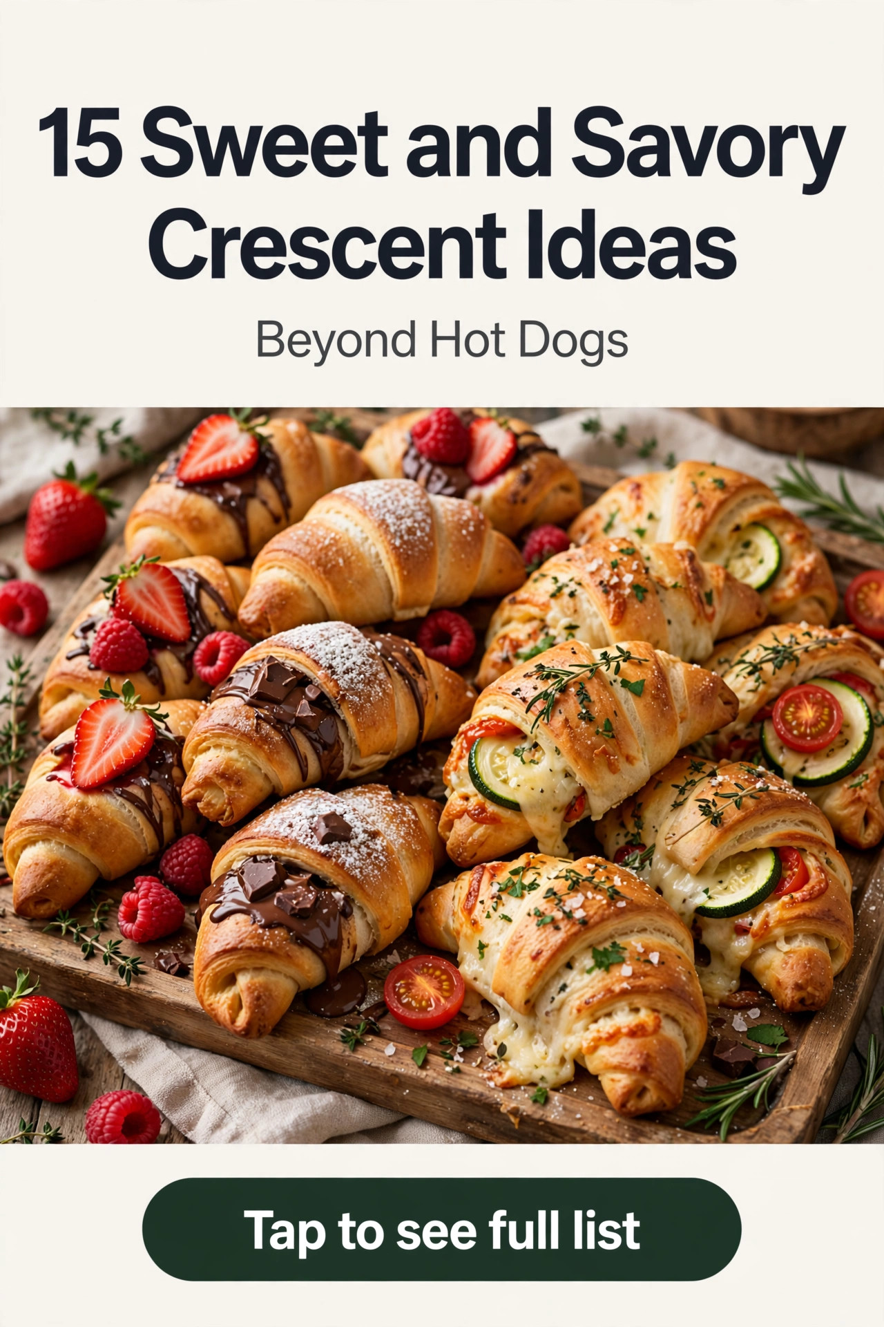 15 Sweet and Savory Crescent Dough Ideas Beyond Hot Dogs